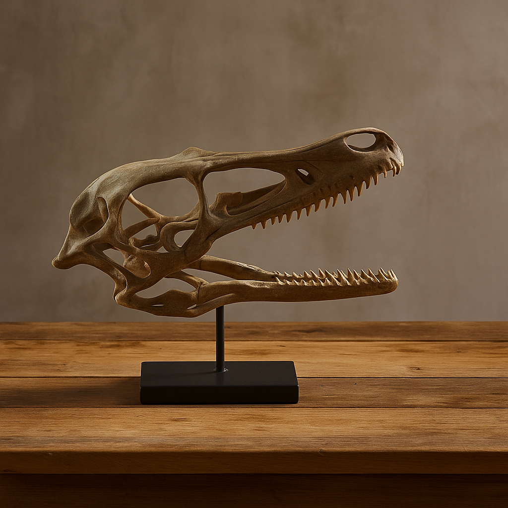 Velociraptor Mongoliensis Skull & Stand