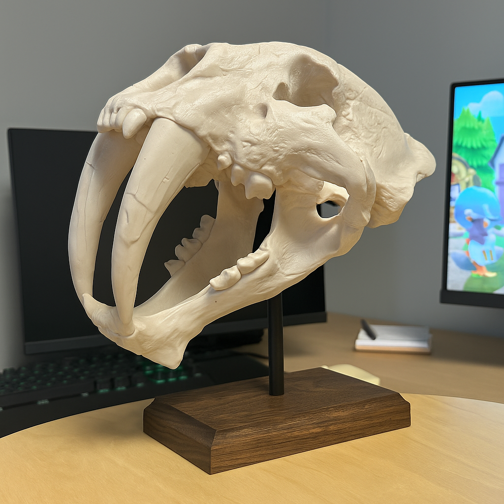 Smilodon fatalis Skull Replica
