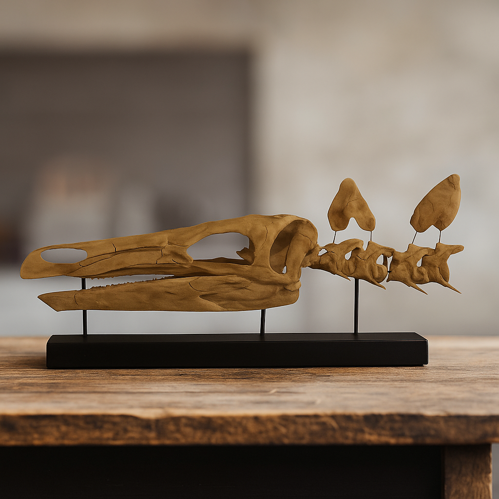 Stegosaurus ungulatus Skull & Vertebrae Fossil Replica
